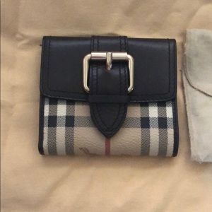 Burberry Haymarket Buckle Wallet